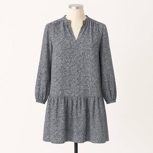 SCOTCH & SODA Puffed Sleeve Navy/White Dress - Size M